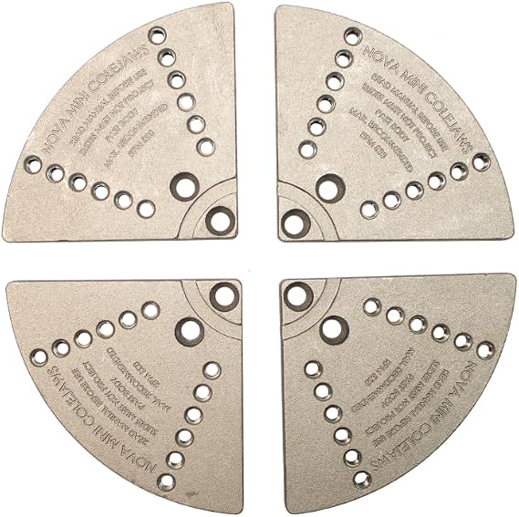NOVA 6006 Mini Cole Wood Lathe Chuck Jaw Set