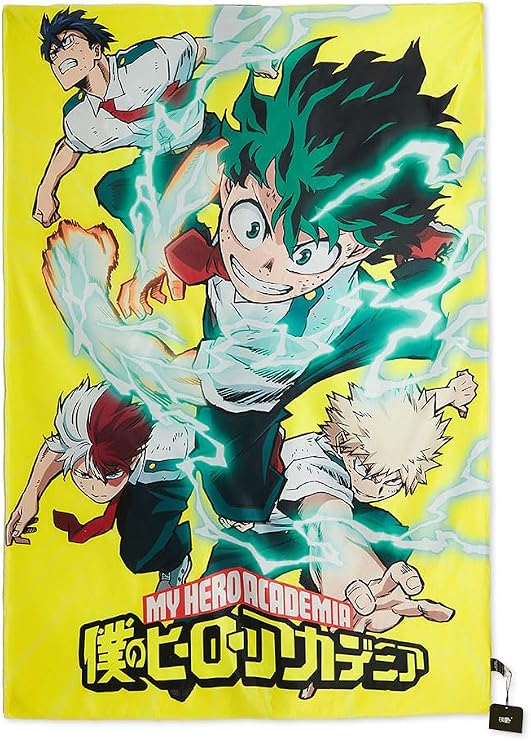 Micotaku Officially Licensed My Hero Academia Tapestry 40x60 Inch Wall Tapestry for Living Room Bedroom, Yellow