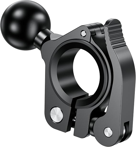 BRCOVAN Aluminum Alloy Handlebar Clamp Mount Base with 1'' TPU Ball