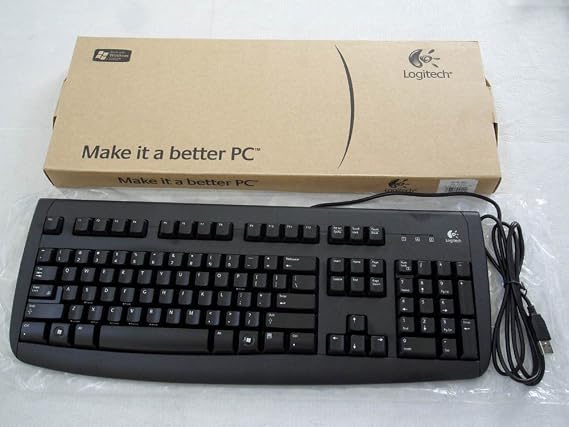 Logitech Deluxe 250 Vista Qualified USB Keyboard (Black)