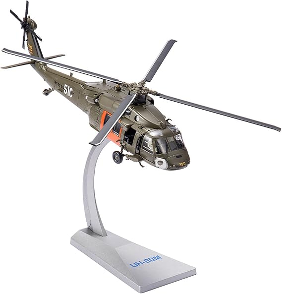 1:72 U.S. UH-60(2PCS Black Hawk Helicopter Model Display Die-Cast Aircraft Model Plane Alloy Simulation Finished Static Aircraft Model Ornaments Gift Collection