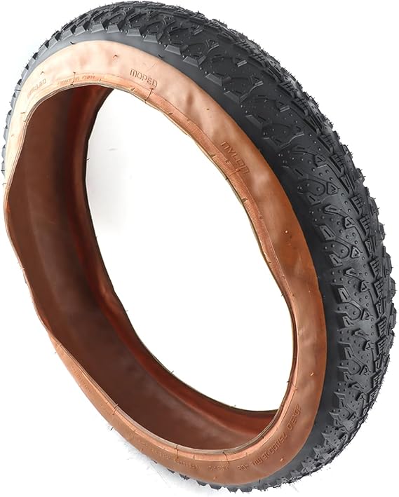20 x 3.0 Inch Fat Bike Tire Rubber Bike Folding Tires Snow Beach Bicycle Replacement Tire for Beach, Snow, Rough Terrain, Street rides