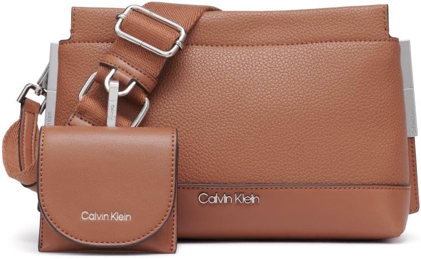 Calvin Klein Women's Bianca Triple Compartment Crossbody Handbag