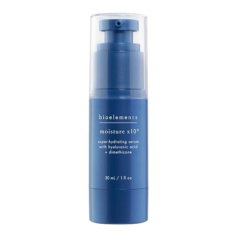 Bioelements Moisture x10 - 1 fl oz - Super-Hydrating Hyaluronic Acid Facial Serum - For Dry & Combination Skin Types - Vegan, Gluten Free - Never Tested on Animals