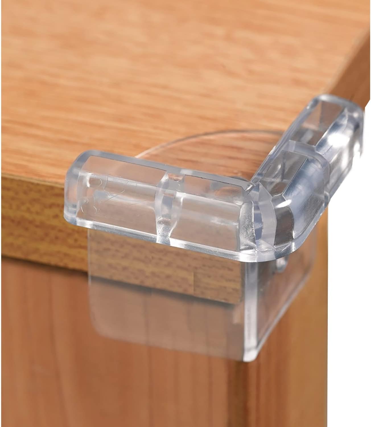 ideal Baby 16 Pieces Transparent PVC Baby Corner Protector | Table and Coffee Table Edge Safety Protection | 3M Adhesive, Leave No Traces, Transparent Design