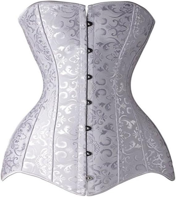 Women's Hourglass Longline Overbust Corset Steel Boned Long Torso Waist Training Bustier
