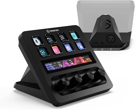 Elgato Stream Deck + XLR Audio Mixer, Rear Mic Interface