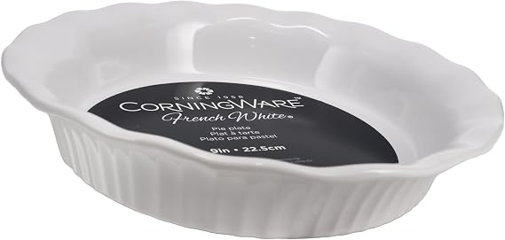 CorningWare FW111 French White 9-Inch Pie Plate