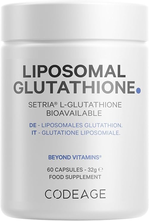 Codeage Liposomal Glutathione, Setria, Reduced L-Glutathione, 60 Capsules