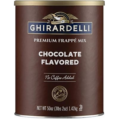 Ghirardelli Chocolate Sweet Ground White Chocolate Flavor Beverage Mix, 50 Ounce Canister