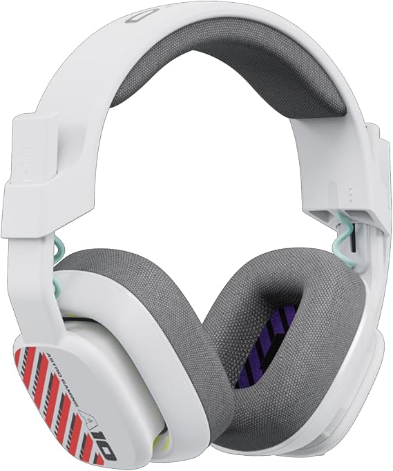 Logitech G Astro A10 Gen 2 Cross-Platform Wired Gaming Headset for PlayStation 5/4, Xbox S|X, Nintendo Switch, PC: 3.5mm Headphone Jack, 32mm Drivers, Flip-to-Mute Mic, Over-Ear - White/Xbox Edition