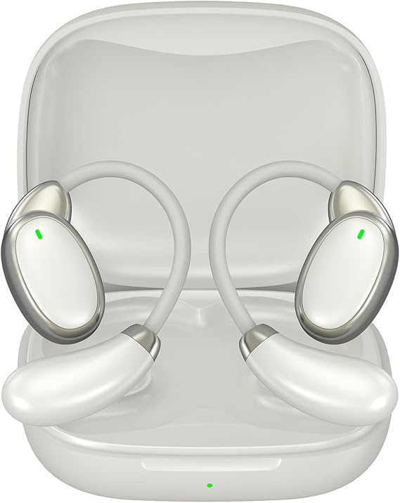 Translation Earbuds Real Time, Translator Earbuds with 150 Languages & Accents, HD Sound, Fast Reaction, Ai Headphones Language Translation for iPhone Android, Ideal for Travel & Business, Whitegrey
