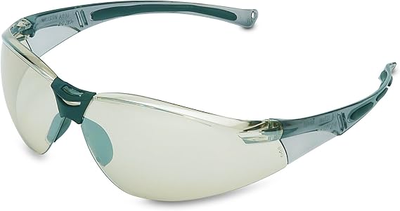 UVEX by Honeywell A804 Series Safety Eyewear Indoor/Outdoor Sliver Mirror Lens with Anti-Scratch Hardcoat, I/O Sliver Mirror_Anti-Scratch Hardcoat