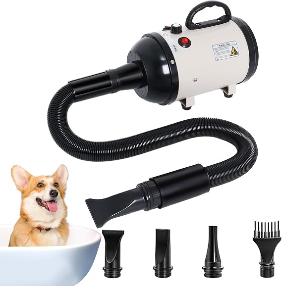 Dog Dryer for Large Dogs, 5.2HP 3800W High Velocity Pet Hair Dryers