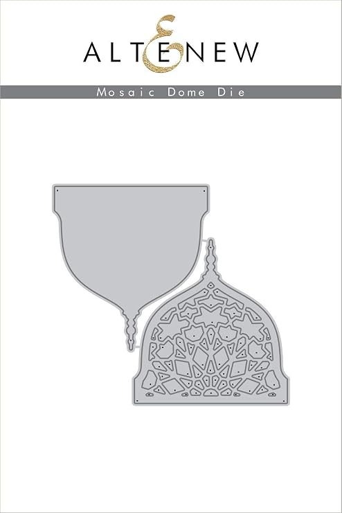 Altenew Mosaic Dome Die Set for Paper Crafting - Architecture, Geometric Pattern, Mosque - Eid, Ramadan Card Making, Scrapbooking, Journaling (2.72" x 2.89")