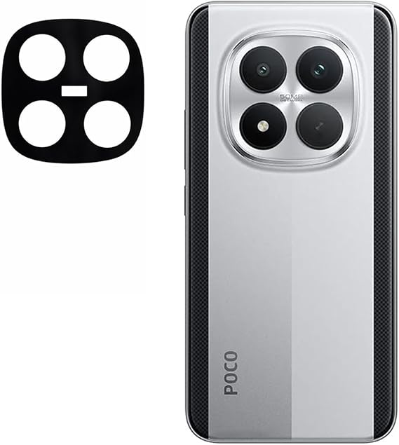 Microcase Xiaomi POCO M8 /Redmi Note 15 5G Uyumlu Kamera Lens Koruma Halkası - Kapalı Tasarım -Siyah AL3401