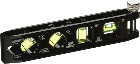 Johnson Level & Tool 1411-0600 Magnetic Billet Torpedo Level, 6", Black, 1 Level