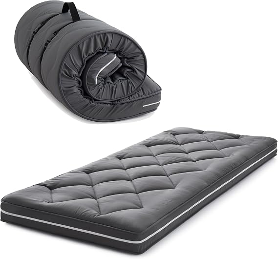 Jamdok Single Roll Up Floor Mattress,Memory Foam,Portable(190X75X10CM)
