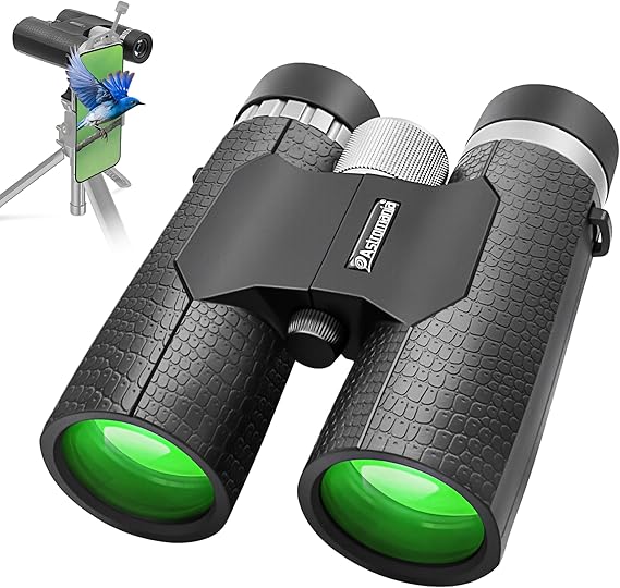 Astromania 8x42 Compact Binoculars, BK7 Prism Binoculars for Bird Watching