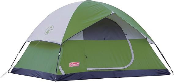 Coleman Sundome Camping Tent with Rainfly, 2/3/4/6 Person Tent Sets Up in 10 Mins, Weatherproof Shelter for Camping, Festivals, Backyard, Sleepovers, More