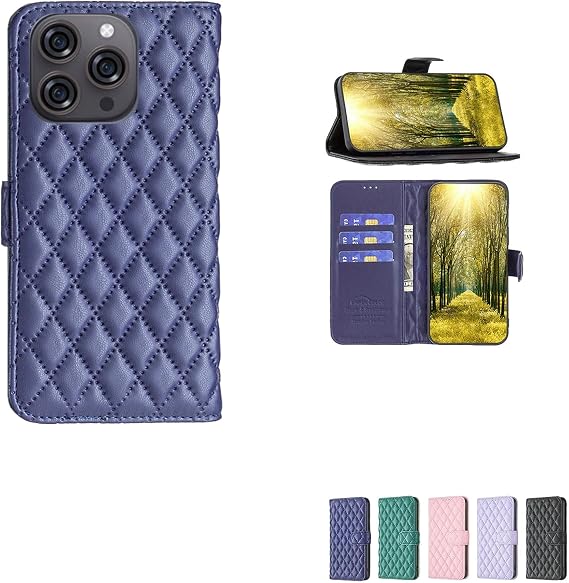 bojioderf Case Compatible for LeTV S3 Pro Phone Case Cover [with Tempered Glass Screen Protector] Flip Stand Cover Women Wallet Blue
