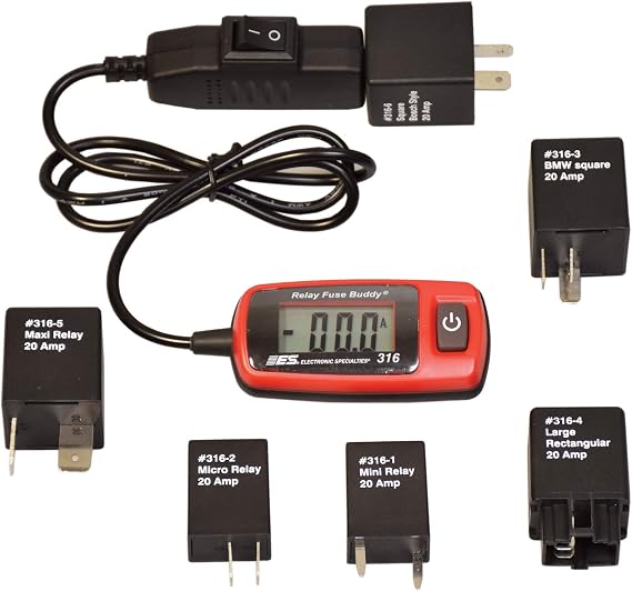 Electronic Specialties Relay Fuse Buddy, red