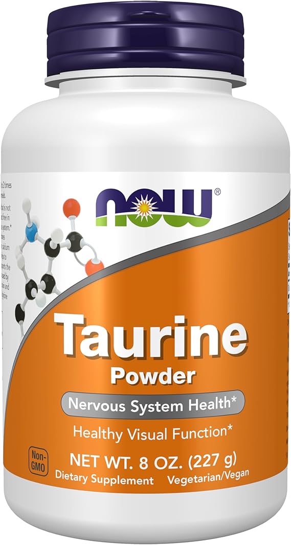 NOW Supplements, Taurine Powder, Amino Acid, 8 oz