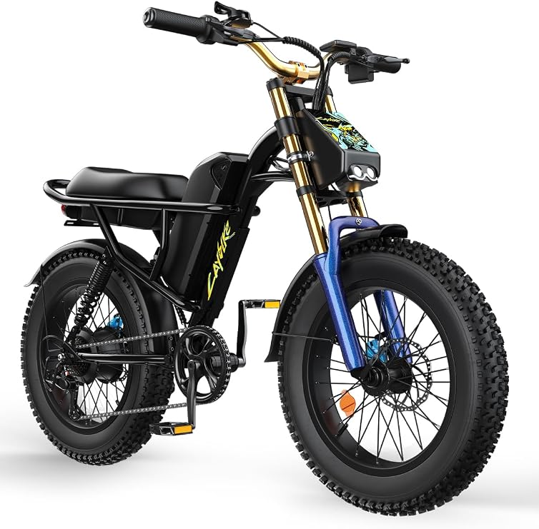 Electric Bike for Adults, 80-Mile Range, 1500W Peak, Fat Tire