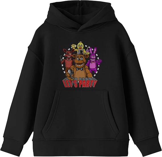Bioworld Five Nights At Freddy's Youth Hoodie Grey Hooded Five Nights At Freddy's Sweatshirt