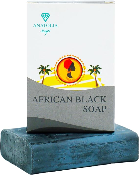 Anatolia Soap 1978 Afrika Siyah Sabunu, Cilt Gözeneklerini Temizler Egzama, Akne, Makyaj Çıkarıcı, Cildinize Doğal Şifa ve Temizlik 1 Adet.