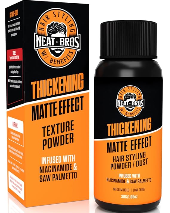 Hair Styling Texture Powder - Medium Hold & Matte Finish - Volumizer with Niacinamide and Saw Palmetto for Men & Women - Styling Powder for All Hair Types - 1 Pack