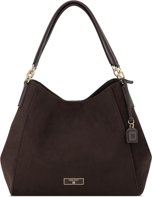 Nine West Women's Deacon Large Triple Compartment Shoulder Bag designer bag, tote, work tote, travel bag, hardware