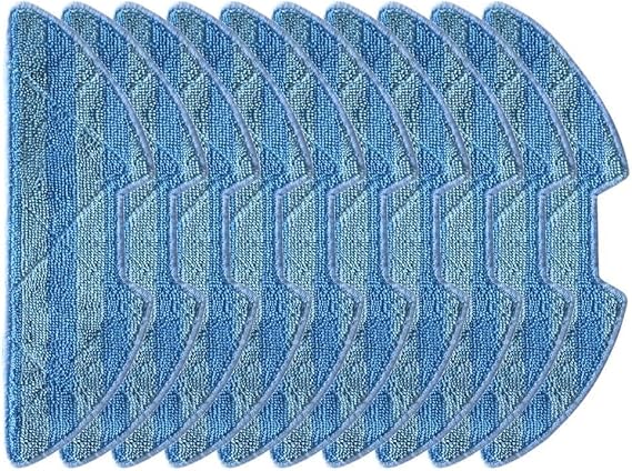 ReachMall 4 Pack Microfiber Mop Pads For iCLEBO for g5 Robot Vacuum, Sturdy Reusable Cleaning Cloths, Effective Dirt Trap For Pet Hair Home Floors