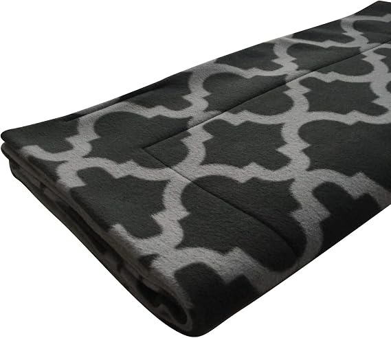 Small Pets and Company Guinea Pig Fleece Cage Liner for Midwest Habitat | Fleece Guinea Pig Bedding (Midwest, Gray Quatrefoil)