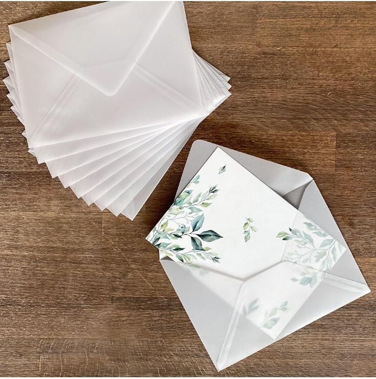 Bimotif Beyaz Transparan Zarf, 13x18 Cm 25 Adet