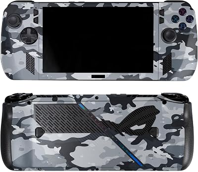 Skin Compatible with Asus ROG Ally X - Gray Camouflage - Premium 3M Vinyl Protective Wrap Decal Cover - Easy to Apply | Crafted in The USA by MightySkins
