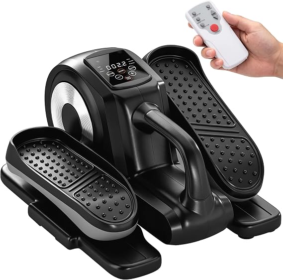 SPORTNOW Under Desk Elliptical Machine for Home with 12 Programs & Speed