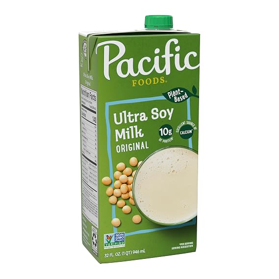 Pacific Foods Ultra Soy Non-Dairy Milk, Original, 32 Fl Oz