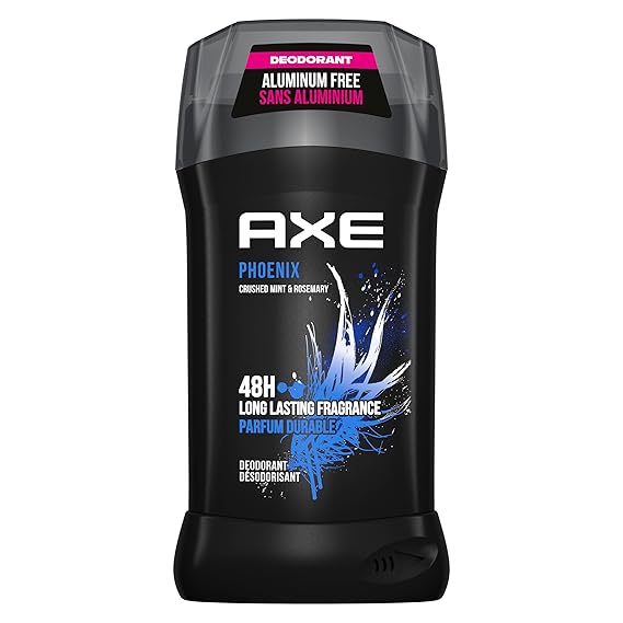 AXE Dual Action Deodorant Stick for Long Lasting Odor Protection Phoenix Crushed Mint & Rosemary Mens Deodorant Formulated Without Aluminum 3.0 oz