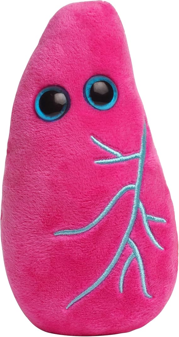 GIANT MICROBES Lung Plush, Anatomy Plush, Pulmonology Gifts