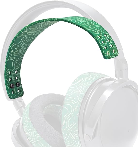 WC HeadbandZ Maxwell Silicone Headband for Audeze Maxwell 1 2 & 2 ANC By Wicked Cushions Enhanced Flexibility Comfort & Style Matching Ear Pad Designs Emerald Tide