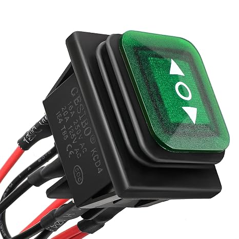 6 Pin (ON)-Off-(ON) Waterproof Momentary Polarity Reverse Switch