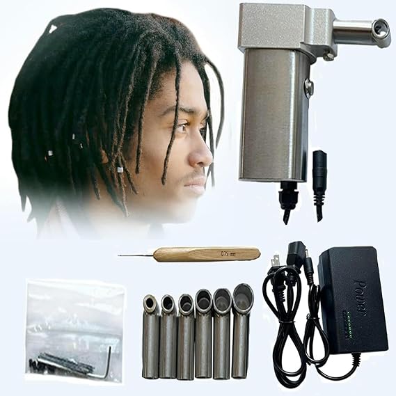 Electric Dread Braid Machine, Electric Braid Tool Machine, Portable Braid Maker, Electric Braid Machine with 6 Heads and 20 Automatic Crochet Hooks