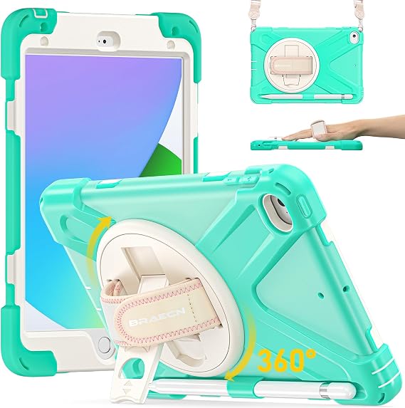BRAECN iPad mini 5 Case, iPad mini 4 Case - Mint Green