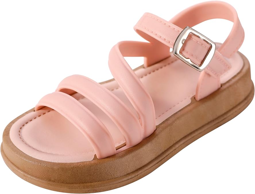 Toddler Girls Sandals Soft Rubber Sole Princess Flat Shoes Adorable Summer Girl Shoes