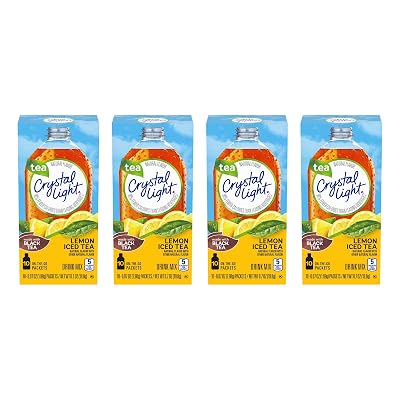 Crystal Light On The Go Sticks - 20oz Water Bottle Size - 30ct Boxes Pack of 4 - Iced Tea