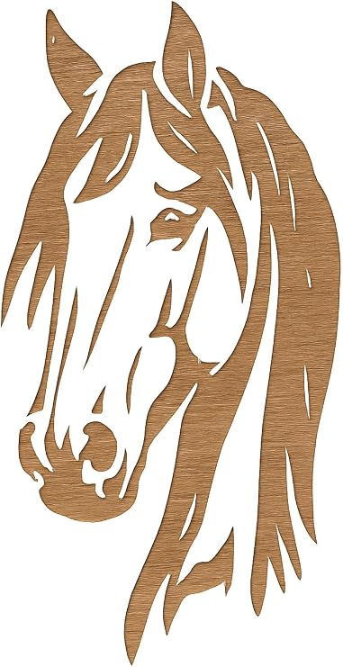 Horse Head Stencil Template, 8.5 x 11 Inch Reusable Plastic for Painting Walls Wood Glass Scrapbooking Graffiti Arts and Crafts DIY Projects