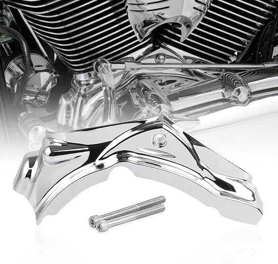 Chrome Cylinder Base Case Side Covers Compatible with 2007-2017 for Harley Softail Heritage Classic EFI FLSTCI/Softail Deluxe EFI FLSTNI