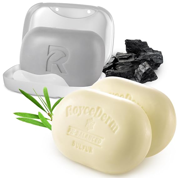 Roycederm Sulfur and Charcoal Soap Set