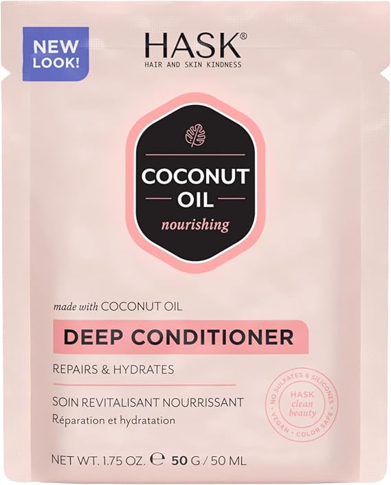 HASK Hydrate Coconut Oil Deep Conditioner Treatment, 50ml